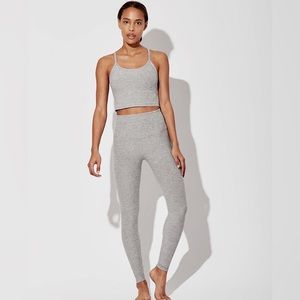 Beyond Yoga Spacedye Caught In The Midi High Waisted Legging — Silver Mist